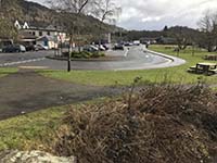 Queen Elizabeth forest park. Large and free car park beside the river