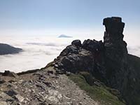 Ben Arthur - The Cobbler. The Cobbler with, we think, Ben Lomond sticking out the clouds