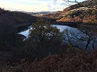 Glen Finglas loop. Looking back at the dam