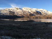Glen Finglas loop. Early winter across the reservoir