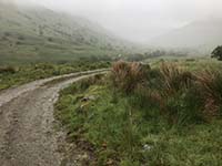 Glen Finglas loop. Start of the main uphill section