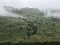 Glen Finglas loop. Mist on the hills ahead