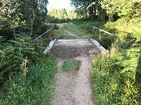 The Fungle. Bridge after repairs carried out