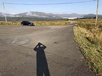 Glen Fruin to Loch Long. The shadow of the photographer shows again.