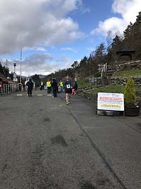 Loch Katrine marathon. The massive crowds at the end.
