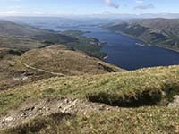 Ben Lomond. Taking a moment to see how far you have climbed
