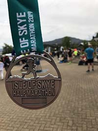 Skye half marathon. Nice medal