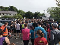 Skye half marathon. Getting ready to go
