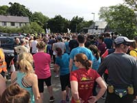 Skye half marathon. Tension building at the start