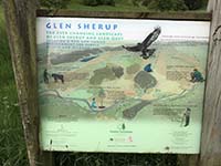 Glen Sherup loop. Information sign