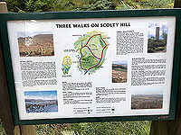Scolty hill and more. Different routes up the hill