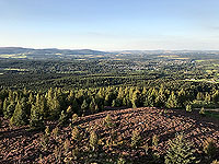 Scolty hill and more. Taken from the top of the tower, towards Banchory