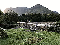 Glen Coe Marathon. From the camp site looking up the glen