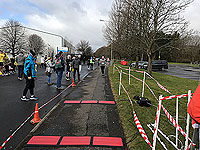 Balloch to Clydebank half. The wee finish line