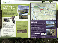 Kinlochard 5 lochs. Information sign