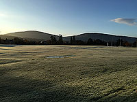 Aboyne games hill run. Craigendinnie from across the green - not on games day