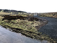 Sheriffmuir loop. Path leaving the road
