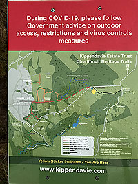 Sheriffmuir loop. Information about the other paths. 2020 in COVID season
