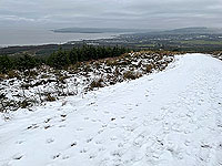 Run Ben Bouie loop. : Helensburgh from the snow line