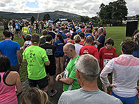 Runners at the start of the Killin 10K