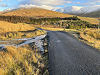 Looking up the Glen from Lochan Breaclaich