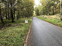 25 mile marker on the Loch Rannoch marathon